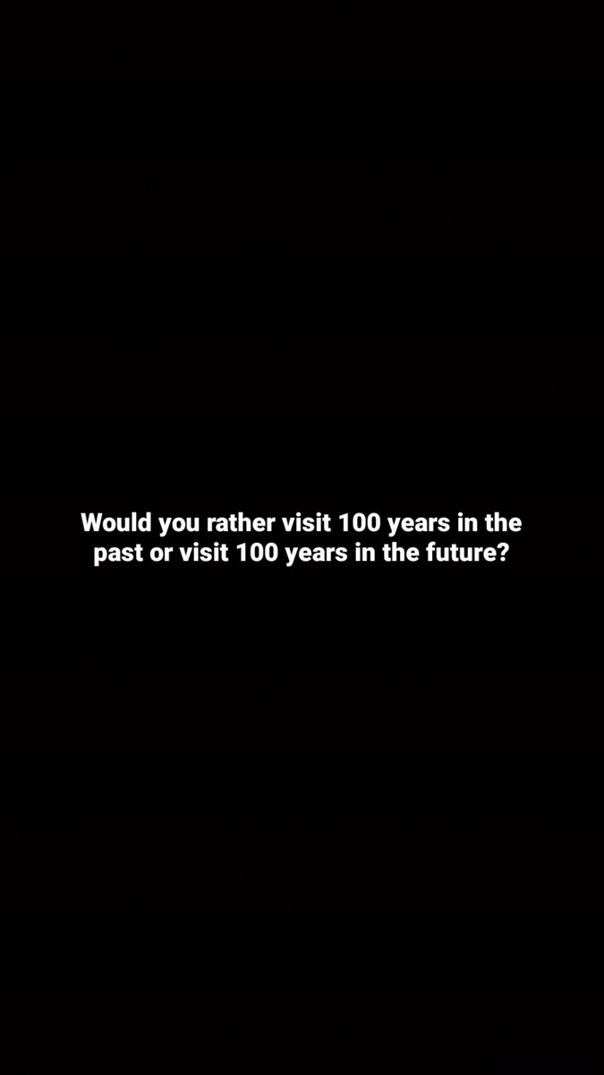 vamikasoni's tweet photo. My answer to this question:
After much thought I finally have an answer to this. The thought process went like if I visit the past I would have the chance to acquire the knowledge of how things really happened and be more vigilant of them. Needless to mention, I would advise https://t.co/EuBGcgxXo2