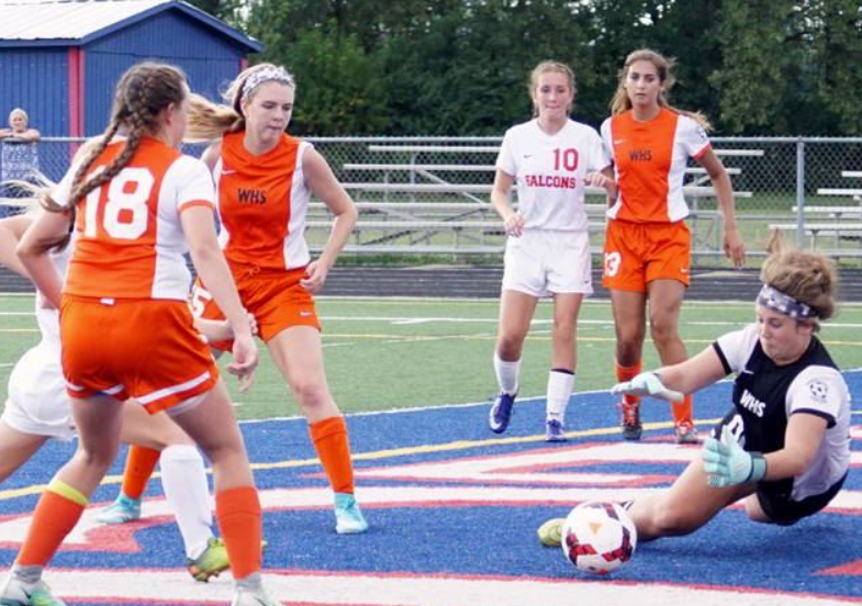 OHSAASports's tweet photo. This Date In #OHSAA History: October 17, 2019 - Wilmington's Karlie Morgan made 49 saves vs. West Chester Lakota West, the second-most saves in a game in OHSAA girls soccer history. (Photo credit @Hudl) https://t.co/mAb3MRdRaF