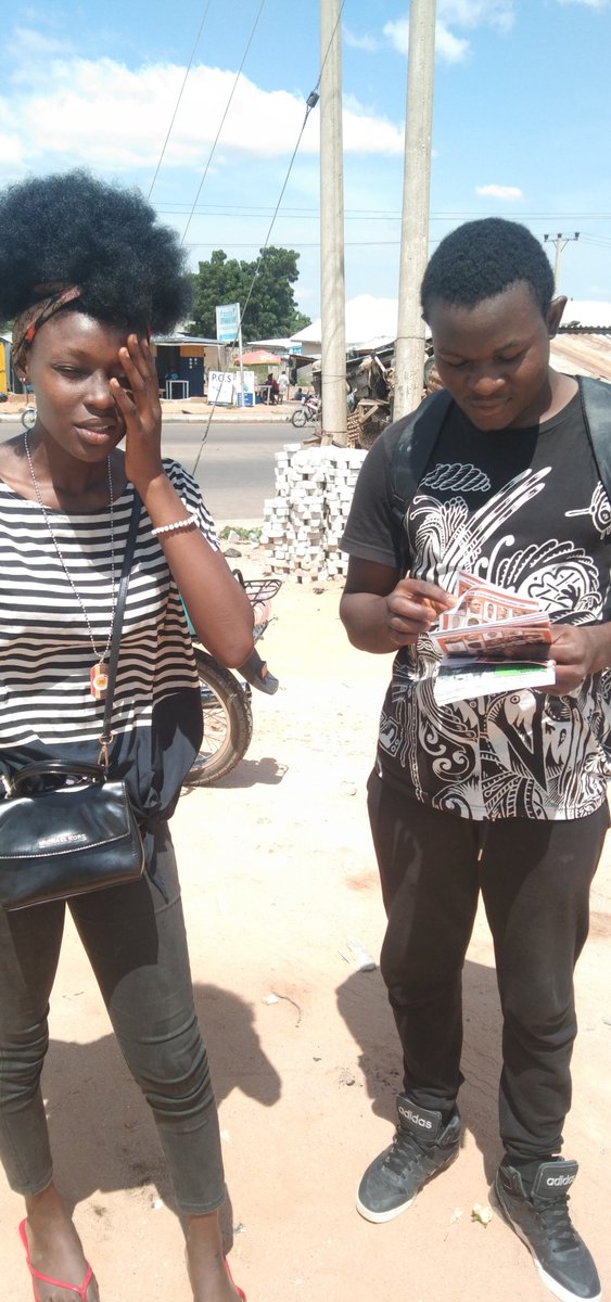 thesasway's tweet photo. With the support from @hackSultan We are here in Gombe educating people about the #EndSARS protest that's be n going on all over the country. https://t.co/Zo33Tw0Rsp