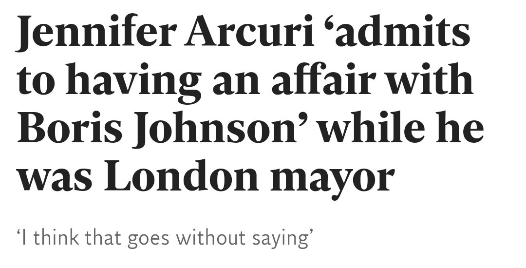 So there was an affair, then! Boris spaffed 'an avalanche of passion'. https://www.telegraph.co.uk/news/2020/10/16/jennifer-arcuri-admits-affair-boris-johnson/