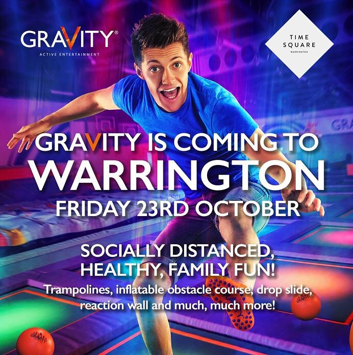 💜🧡⭐️ WARRINGTON, ARE YOU READY?⭐️🧡💜

Gravity Warrington will be opening it’s doors on 2️⃣3️⃣rd October at 3pm
To celebrate, we will be giving away some freebies to the first 23 guests!! 

✨ GRAVITY HAS IT ALL ✨