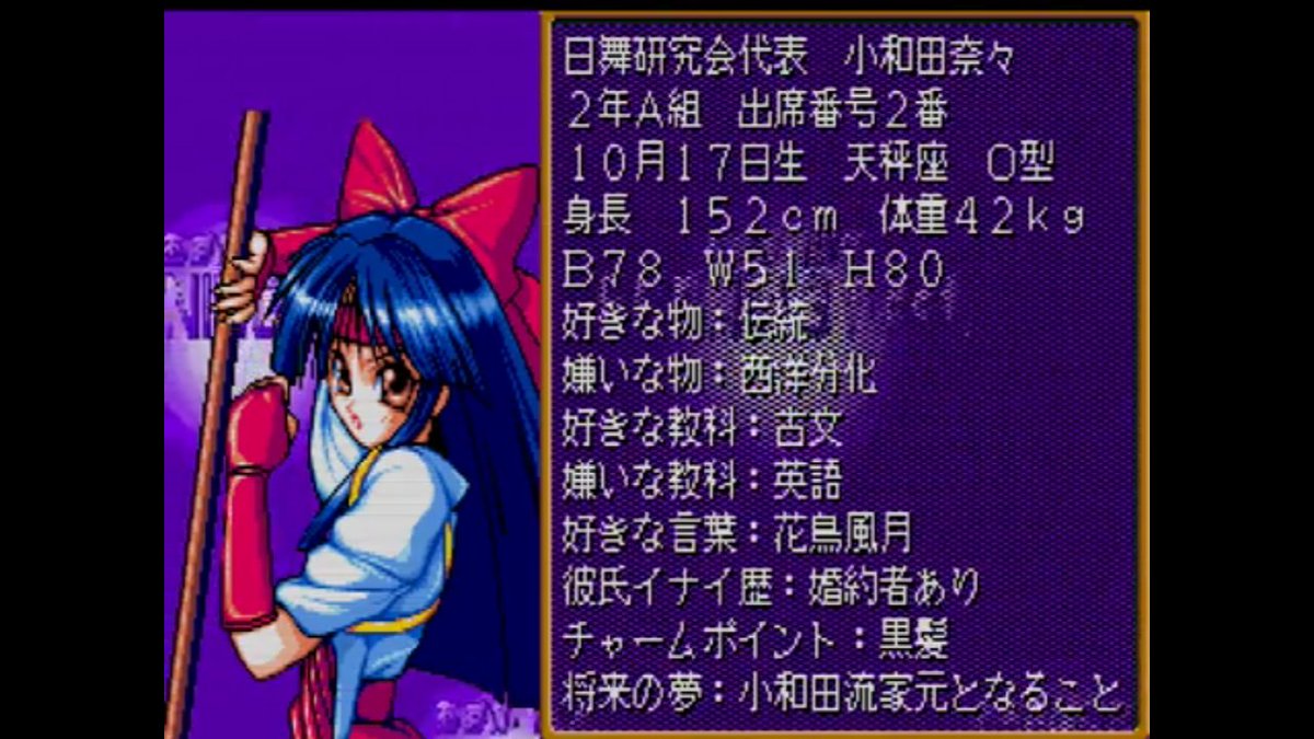 Neko De レトロゲーム Nana Owada Today Is Her Birthday From Asuka 1 Burning Fest 2d Fighting Game Series Reminds Me Of Nakoruru Nana S Original Character Aoi Nanase Did A Couple Of Nakoruru