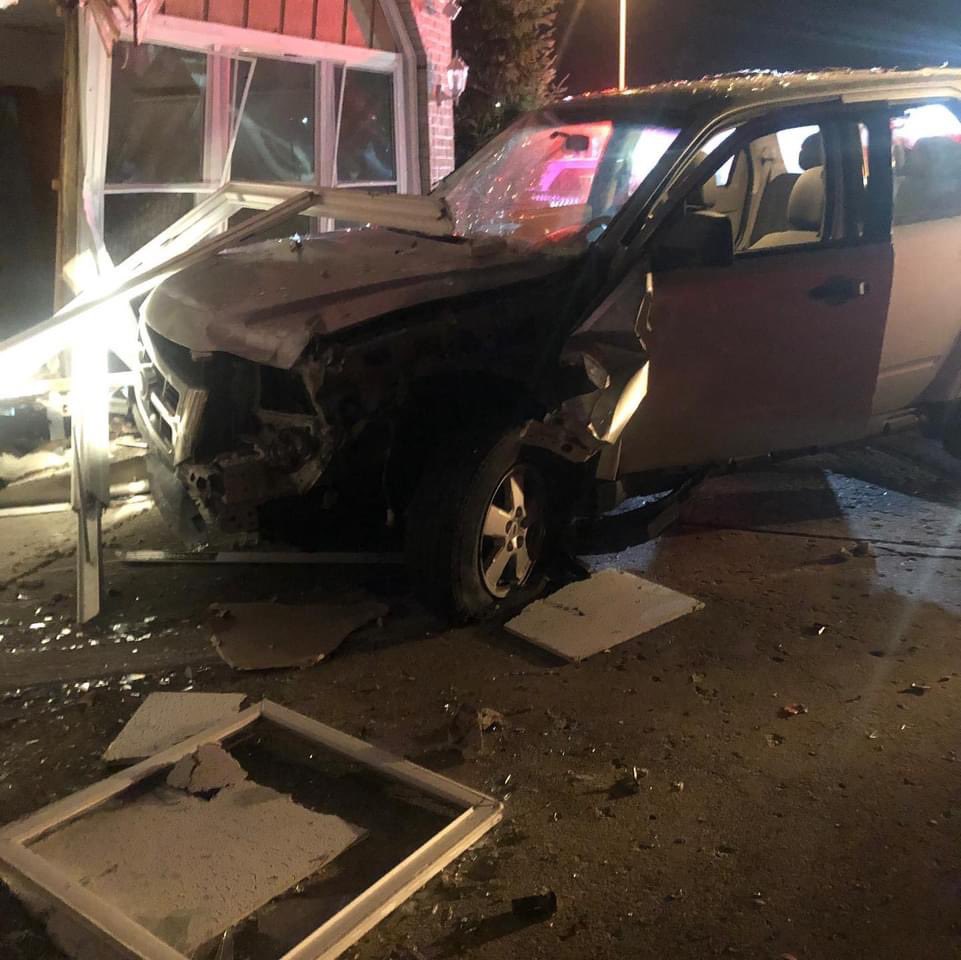 LockportFire's tweet photo. Overnight crews responded for a car into a building in District 2. Luckily there were no injuries. #therewhenyouneedus #company2 #squad6 https://t.co/vlYZ6nEekd