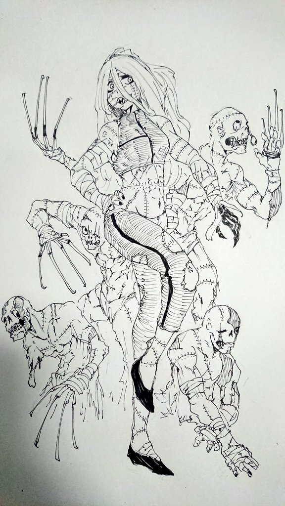 三枚ほどちょっと描き込み 