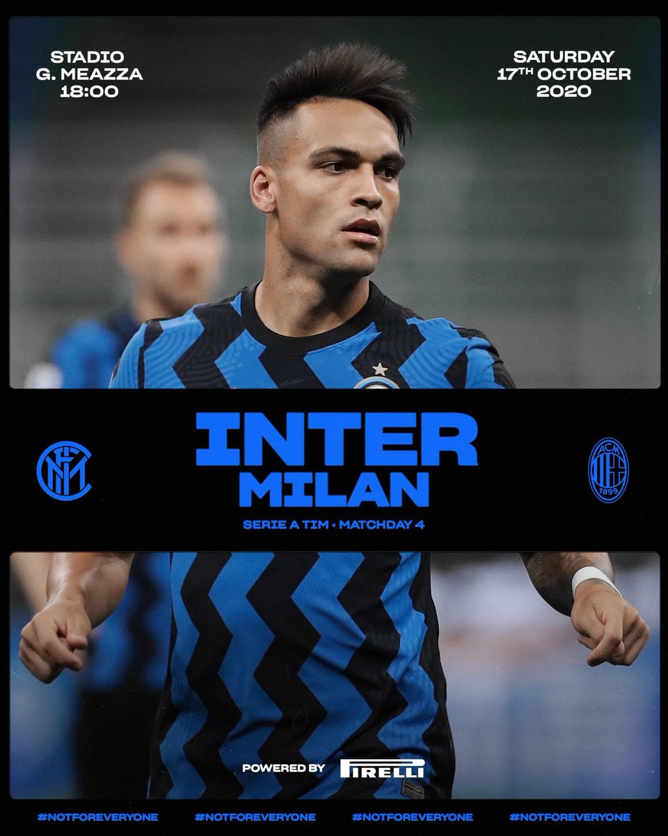 Inter_Romania's tweet photo. 💥 Matchday
⚽ #InterMilan
🏆 Lega Serie A Week 4
⏰ 18:00 CEST
🏟 Stadio Giuseppe Meazza

#FORZAINTER  #MadeOfMilano https://t.co/mI3CnoWXuW