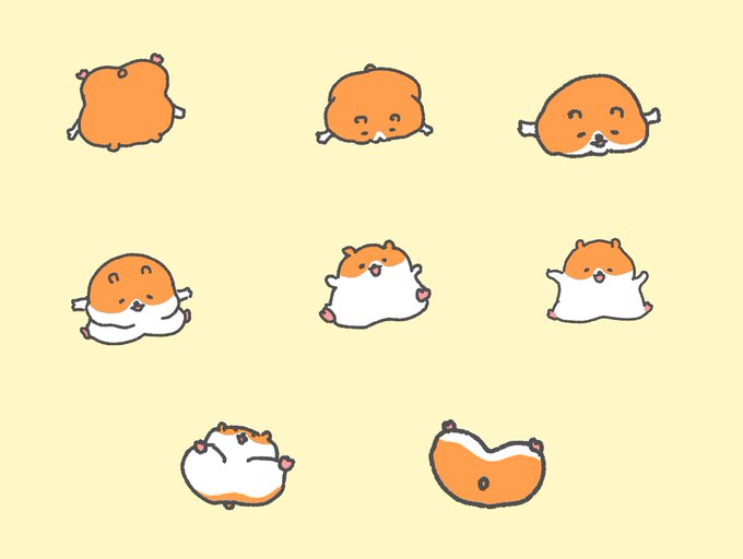 ハムスターのtwitterイラスト作品