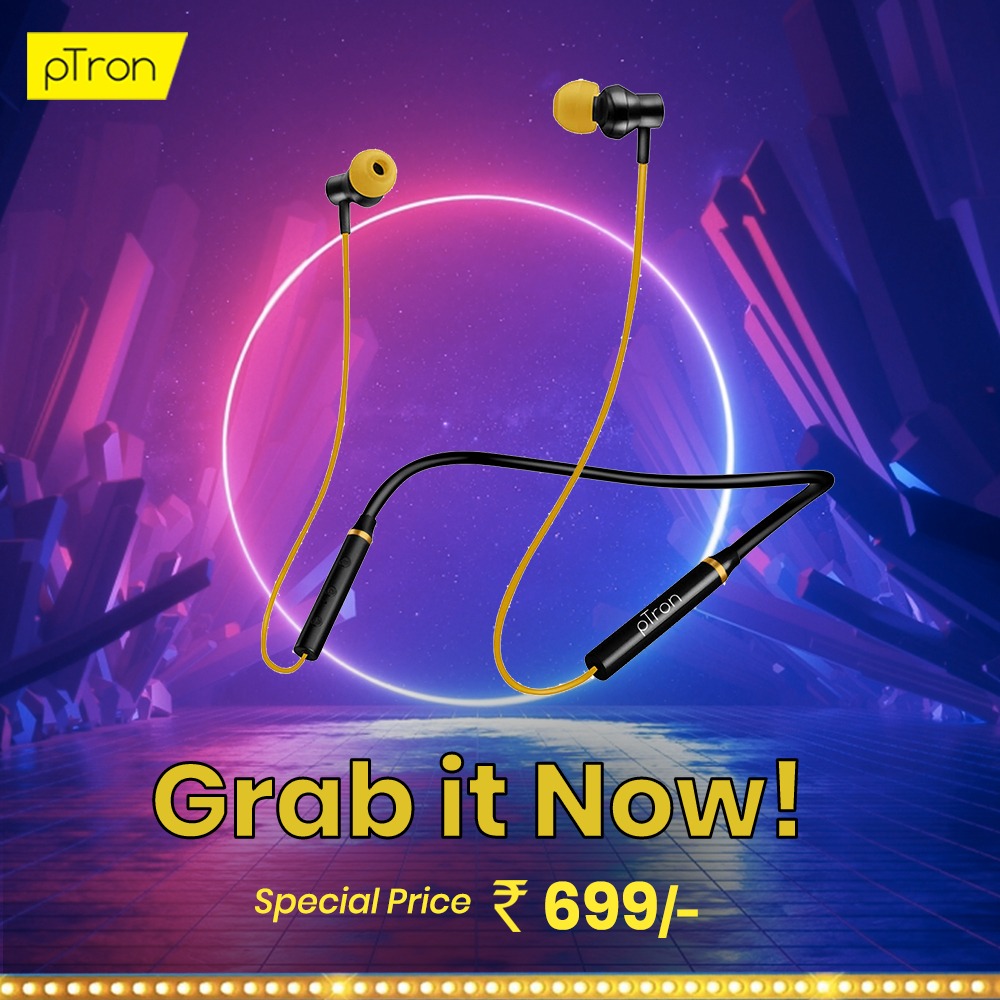 pTronIndia's tweet photo. Limited offer unlimited style & features 😎
🛒 Grab our best-selling gadgets at rock-bottom prices only during Amazon India's #GreatIndianFestival
#pTron #BeLoudBeProud #FestiveSeason #AmazonFestiveSale #SaleIsBack #Sale #SaleAlert #Earphones #Neckband https://t.co/MMGZeUDVwX