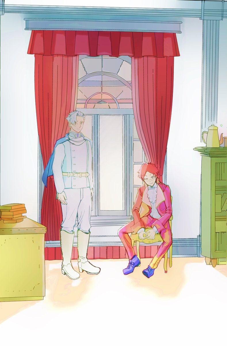 クリスタの自動着彩にまかせてみたらそう来たかって感じのイメージになってこれはこれ 灯助 のイラスト