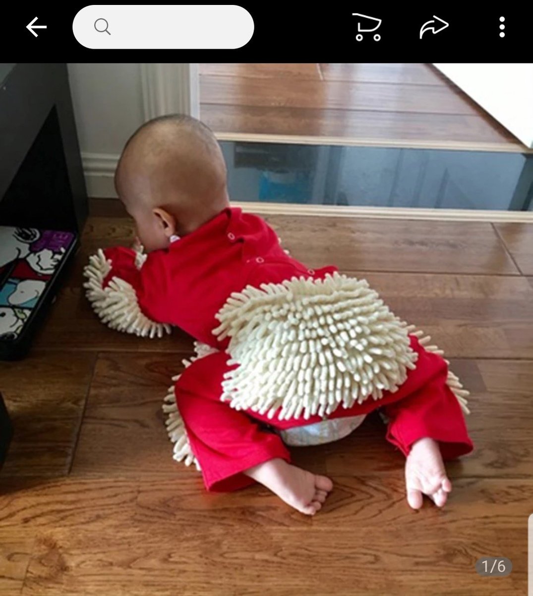 baby crawl mop suit