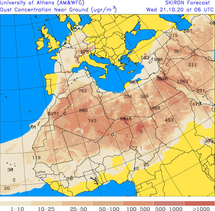 JojoMainz's tweet photo. #Saharastab erreicht am #Mittwoch #Deutschland! Die Staubwolke kommt mit recht warmer Höhenluft zu uns ins Land! Dabei werden am Erdboden bis zu 23 Grad erwartet! #oktoberwärme https://t.co/uuKseHPbS6