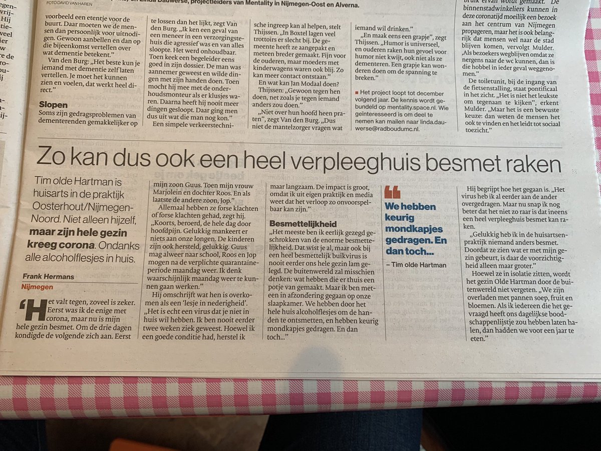 Tim olde Hartman (@timoh77) on Twitter photo Het hele gezin besmet met corona, een lesje in nederigheid! @Radboudumc <a href="/dgnijmegen/">De Gelderlander</a> Het hele gezin besmet met corona, een lesje in nederigheid! @Radboudumc <a href="/dgnijmegen/">De Gelderlander</a>