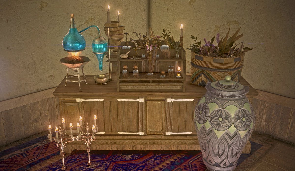 ハーティア 黒い砂漠pc 10 17 21時の木もれび家具店さんの販売に合わせて オーディリタ家具を出品します 変わった柄の植木鉢 2 実験用錬金道具 実験用錬金道具の保管台 オドラクシア燭台 本の山の上の蝋燭 華やかな模様の壺 オド