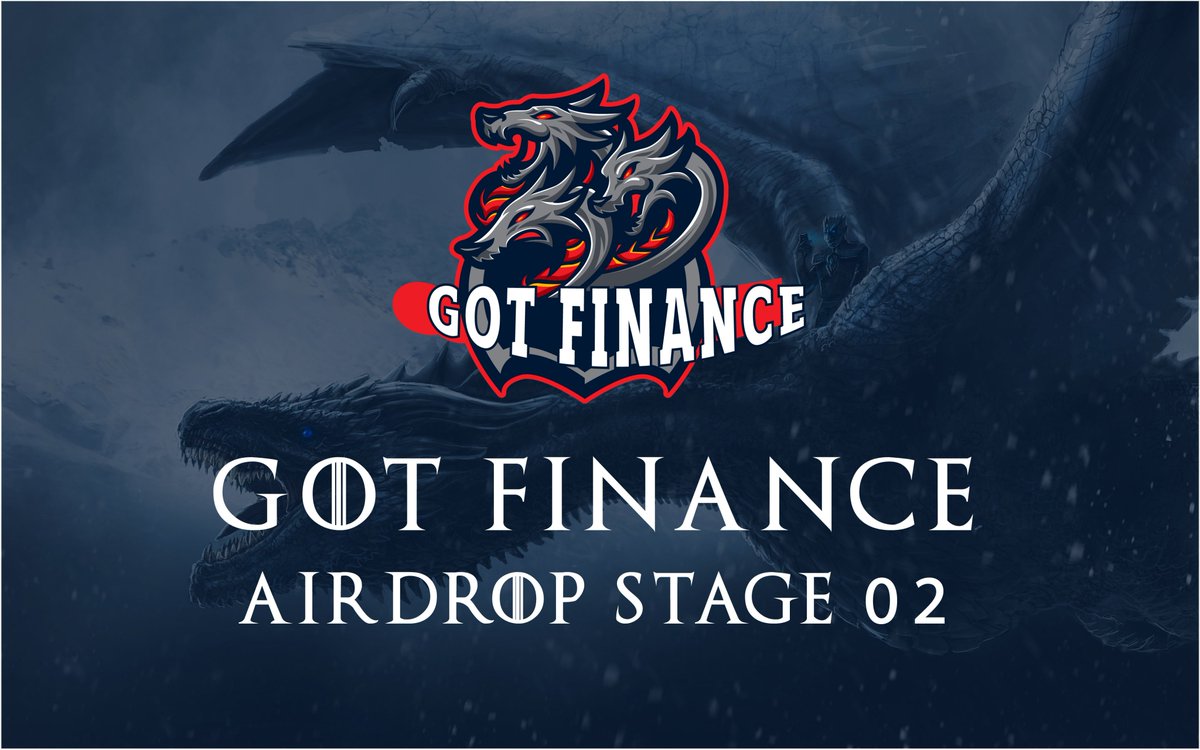 Got_Finance's tweet photo. 🚨🚨 GoT Finance is Ready for the AirDrop stage 2 🚨🚨

🤑🤑 We have increased Number of Spots to 150 For Second AirDrop!

⌛️ We will have the second AirDrop at 12:00 UTC on 17th of October

#defi #Airdrop #stage2 #GoT_Finance https://t.co/tRLvjh5nEJ