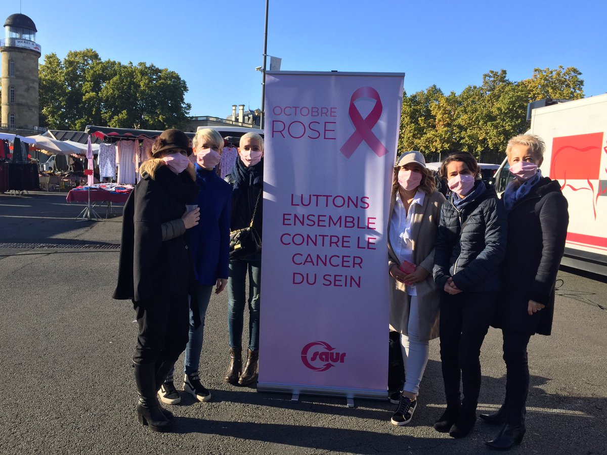 fabienne_lopez's tweet image. Les équipes @GroupeSaur à #Brive sont heureuses et fières de soutenir l’association #LadiesCircle pour Octobre Rose. Aujourd’hui vente de bracelets roses sur le marché avec Vanille Foussard, et pour le match du @CABCLRUGBY #Engagement #Solidarité #RSE #LutteContreleCancerduSein