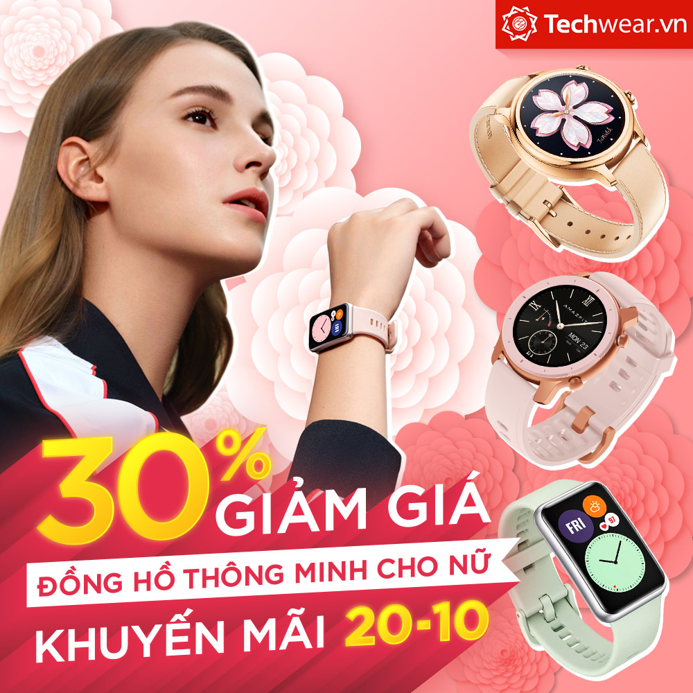 techwearvn's tweet photo. 【⚡ SIÊU SALE 20/10 】 giảm hết ga từ 30%- 50% smartwatch hàng hiệu phù hợp cổ tay nữ tại https://t.co/f2gecS2Rc5
Thời gian áp dụng đến hết : 31/10/2020 hoặc đến khi sản phẩm được bán hết.

►  Xem ngay: https://t.co/iS3yQBZLIP https://t.co/rOBX0kw4vw