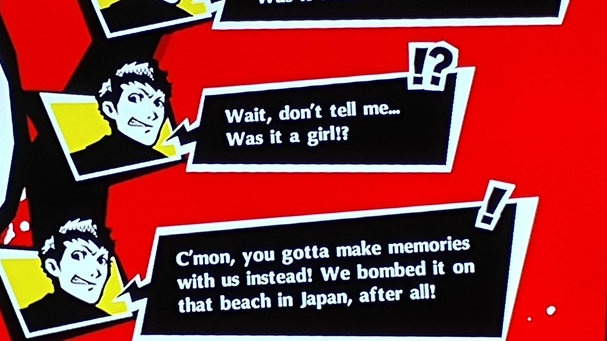 Sorry Ryuji, not my fault you suck at romance.