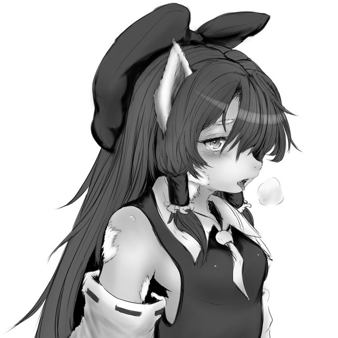 肌と毛皮の対比をうまくつけたい 