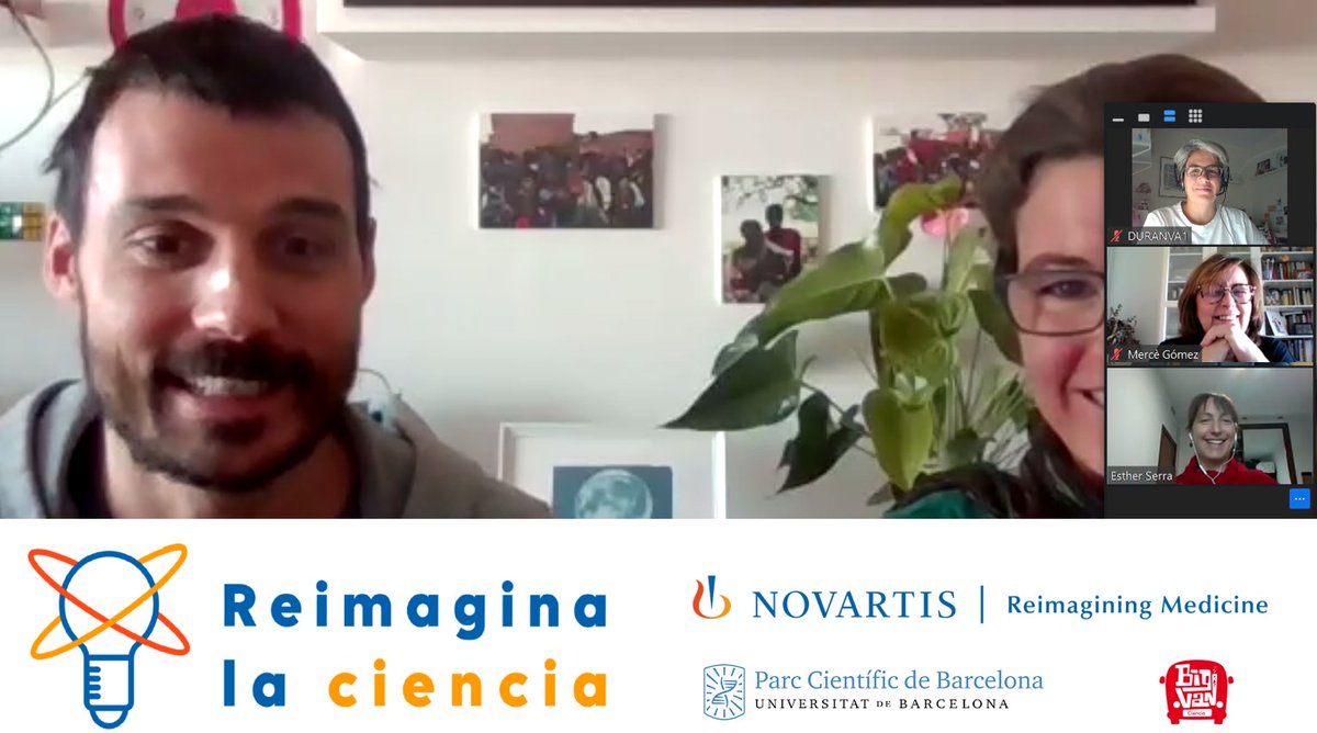 Volver un sábado a clase por un buen motivo es bien. Sesión online de formación con profesorado dentro del programa #ReimaginaLaCiencia con <a href="/NovartisSpain/">Novartis España</a> <a href="/PCB_UB/">Parc Científic de Barcelona</a> <a href="/BigVanCiencia/">Big Van Ciencia</a>