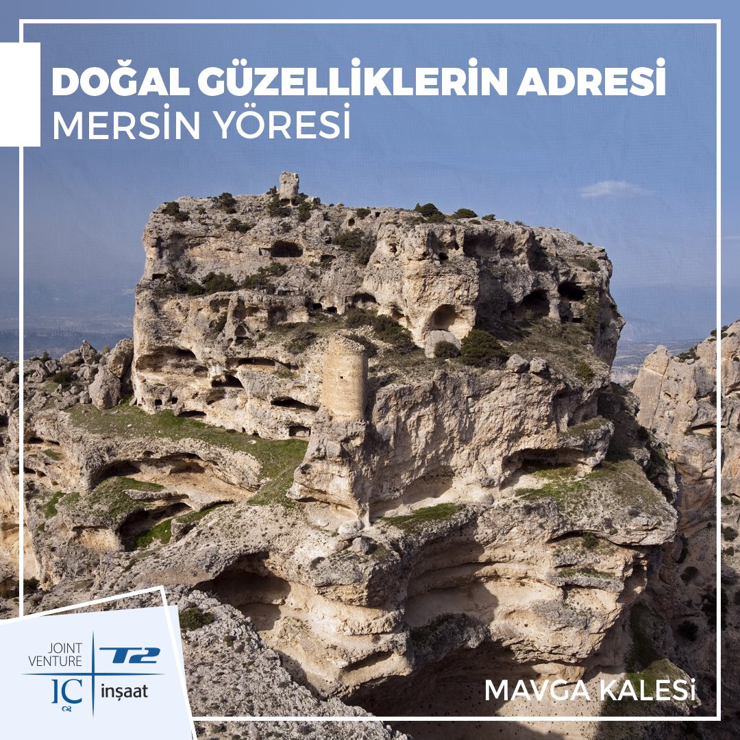 ict2jv's tweet photo. Alaeddin Keykubat tarafından 1230 yılında yaptırılmıştır ve doğal kayaların oyulması sureti ile inşa edilmiştir. Kuzeydoğu ucundaki kulenin üzerinde dikdörtgen bir niş ve içinde Arapça kitabe bulunmaktadır. Doğal mağaralar yerleşim amacı ile şekillendirilmiştir. #MavgaKalesi https://t.co/5YtHnHZANP