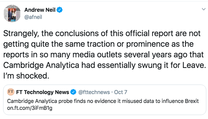 And who was the first person to leap on  @FT article & feast upon it? Why  @afneil of course. Could  @afneil have any undeclared interests in this story revealed by these new docs??