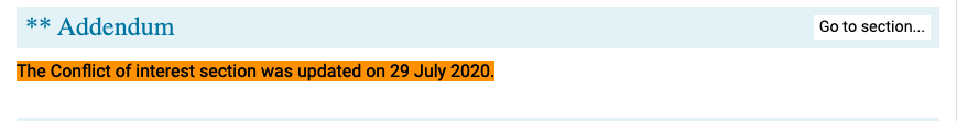 3/ : The eurosurveillance upload ( https://bit.ly/37fQl2w ) obtained an "Addendum" update on 29th July 2020, "conflic of interest"-section: Olfert Landt is CEO of Tib-Molbiol; Marco Kaiser is senior re-searcher at GenExpress and serves as scientific advisor for Tib-Molbiol.