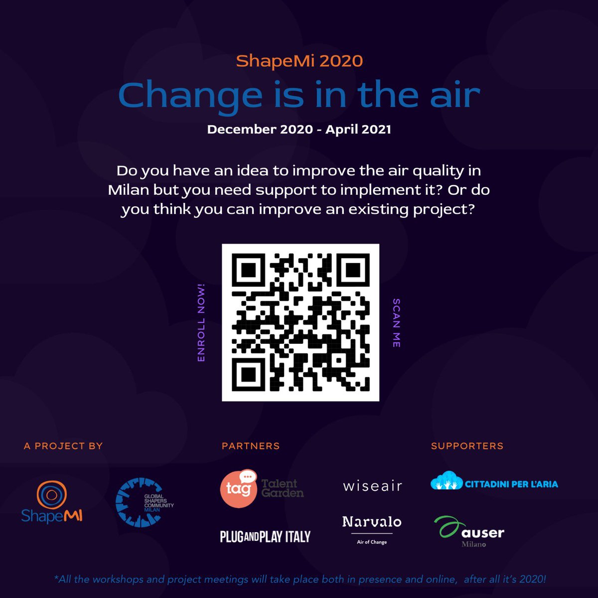 📣Stai studiando o sei un/a giovane professionista con un’idea su come migliorare la qualità dell’aria della città di Milano? #ShapeMi 2020 fa per te! 👩🏻‍💻👨🏽‍🔧👩🏾‍🔬👨🏼‍🎨

🚀 Scopri di più e partecipa alla challenge: bit.ly/2SRgo7V🚀

#MilanShapers