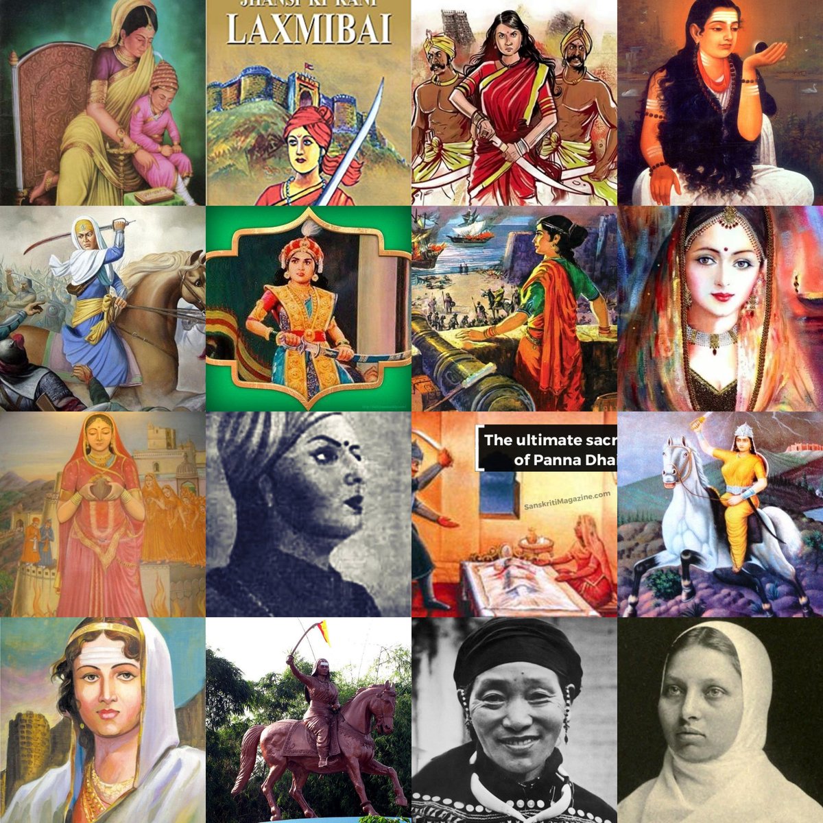 Today, its the first day of Navratri, where we worship all Goddesses from diff parts of India. India has been a land of women empowerment.Through my  #Thread I will walk you through some famous Hindu women from history, which will state that Santan Dharma was always progressive