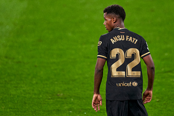 barcacentre's tweet image. Ansu Fati has been included in the Guinness Book of World Records for being the youngest Champions League goalscorer, at the age of 17 years and 40 days, against Inter Milan. He's on page 214 of the Spanish edition. [via sport]