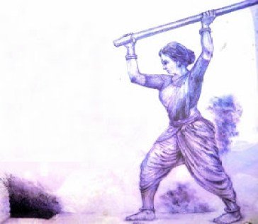 Onake ObbavaDuring reign of last ruler of Chitradurga, city was besieged by the troops of Hyder Ali ruler of Mysore state in 18th century. Onake’s victory occurred during one of Ali’s many attempted siegesSaving an eminent fort, she has become a symbol of Kannada female pride