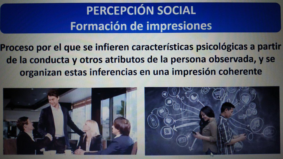 jbaldolaboral's tweet image. #percepciónsocial Formación de impresiones #POLAB20