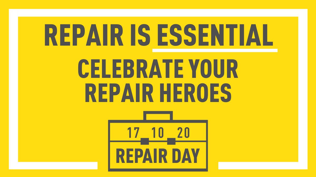 igbsolutions's tweet photo. It's International Repair Day today so celebrate your repair heroes. For the health of your pocket &amp; the planet, think repair and local repair heroes before throwing it away. 
(PS we fix computers - other repair professionals are available for phone, tv, hifi, appliances ... etc) https://t.co/Valj79cXsr