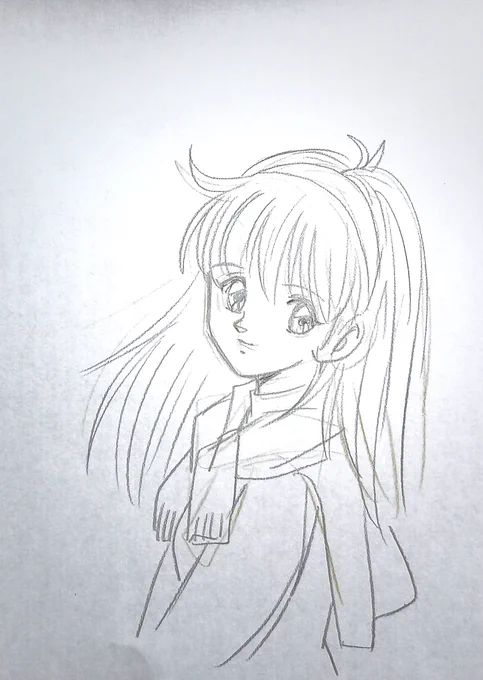 ちょい前のボンバーガールのF﨑S織を見てたら

ちっがーーーーうヽ(`Д')ノ
になって落描き。 