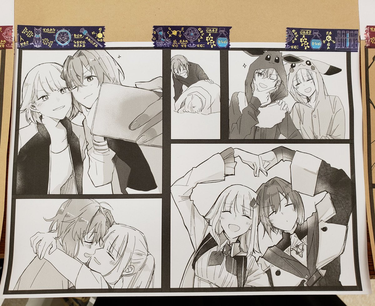 これは急遽サンプル用としてクラフト紙に印刷したやつの拡大版👏(白石クロ考案)

意外と見てくれた方いらっしゃたみたいなので次回以降も採用したいところ!あと会場でポイっと捨てられるのが楽で良いのや 