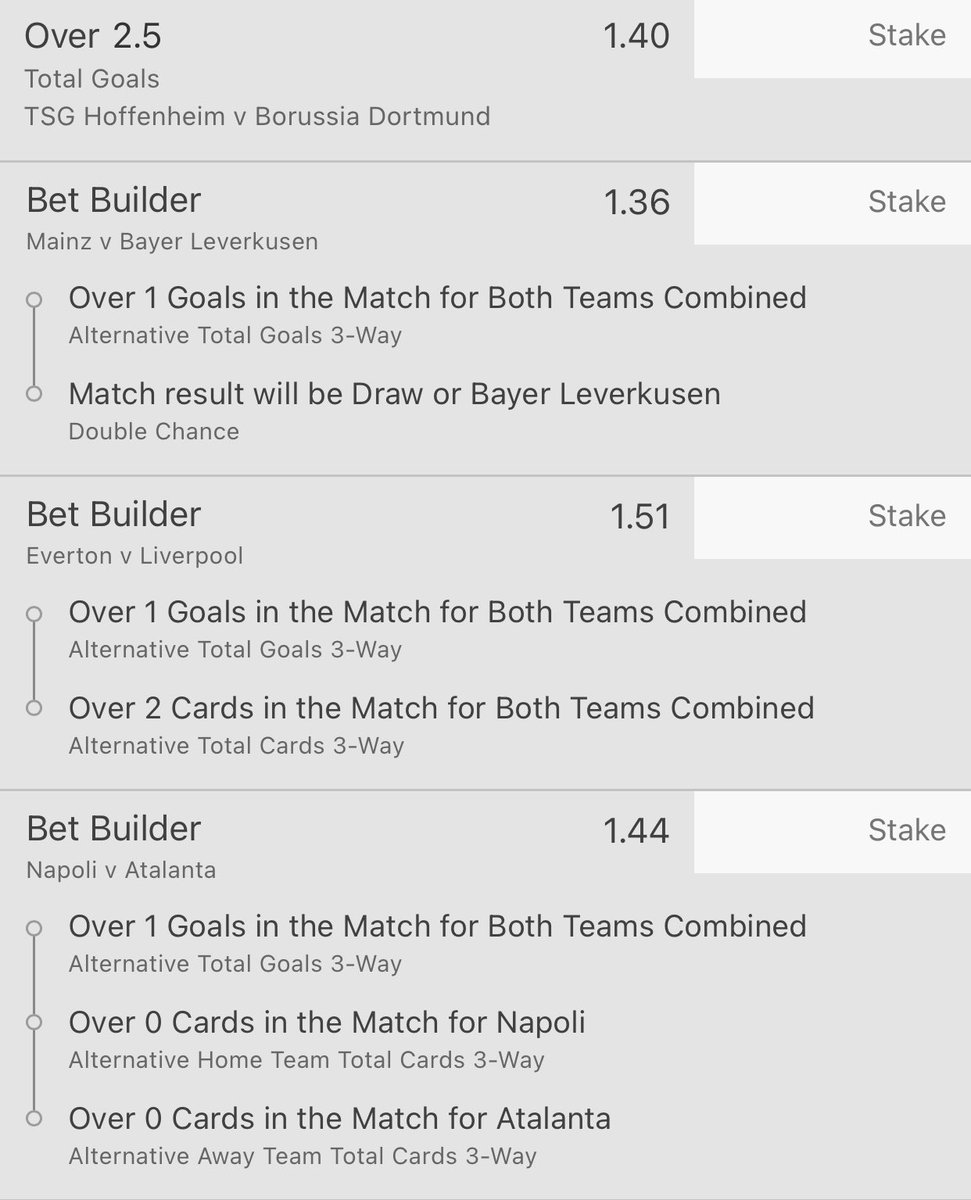 purplepatchtips's tweet image. 10 fold acca for today at 13’s ... 😈🤞🏻you will need to use the Bet Builder function on a few 👍