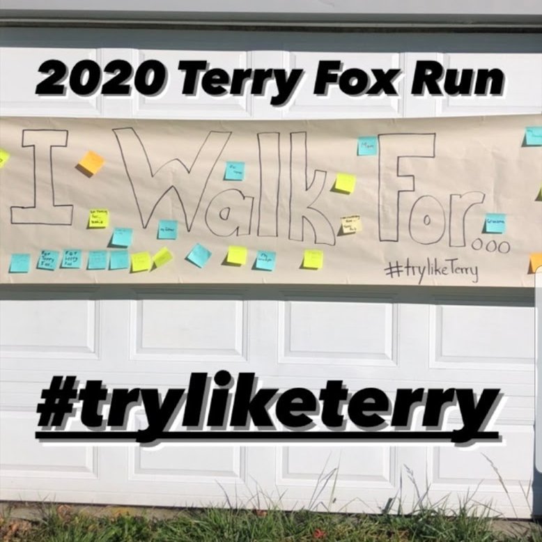 vthomps2's tweet photo. @CollegeavenueSS participated in our Terry Fox walk last week!🍁
@ZubsJ &amp; Mrs. Segewiss Gr 9 classes created signs &amp; students shared what they walk for! It was a great opportunity for us all to come together (safely) to recognize 40 years of Marathon of Hope! @TVDSB #tryliketerry https://t.co/kuaGrRlpEL