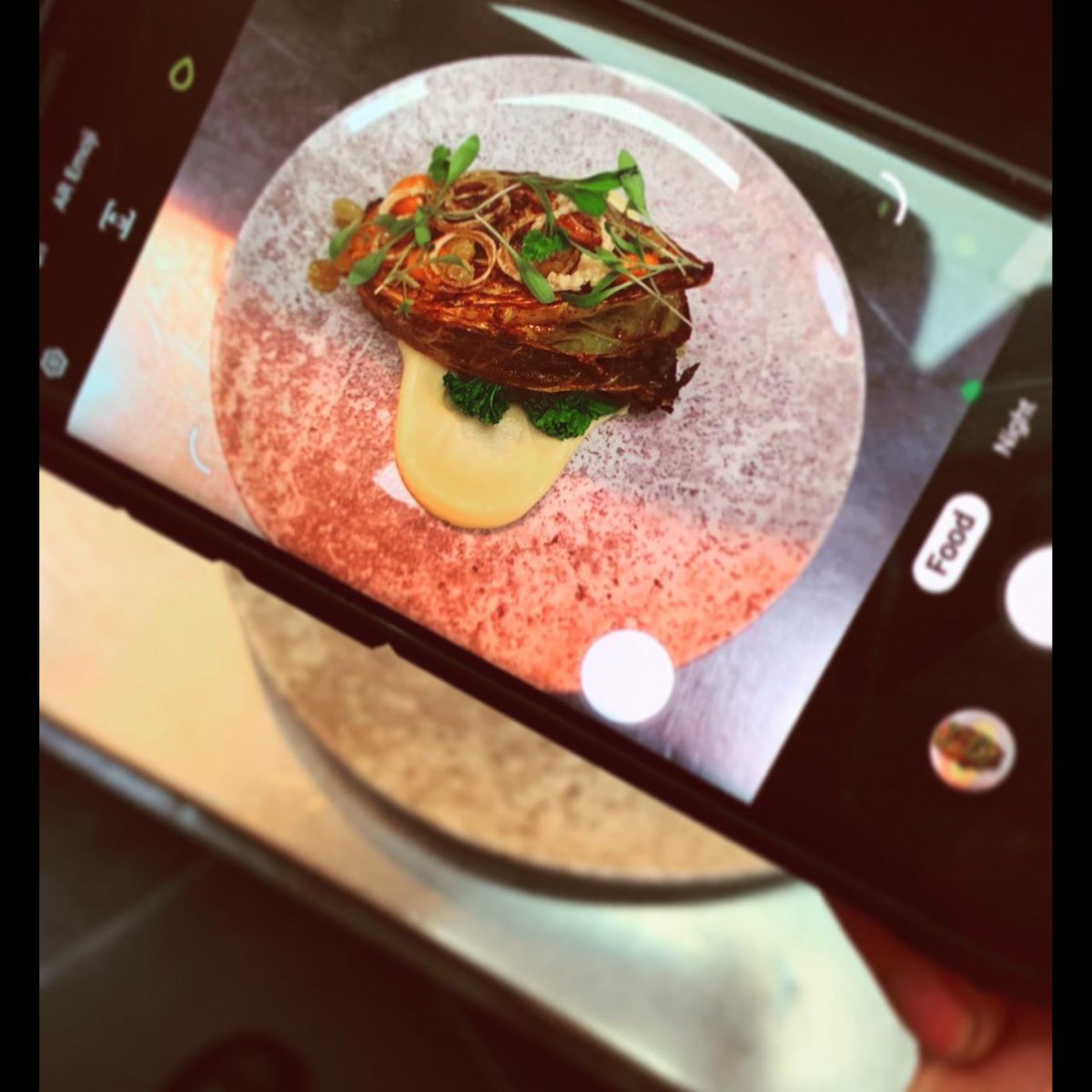 This weeks vegetarian dish...
Vadouvan hispi cabbage | lime pickle, cauliflower puree &amp; crispy shallot.

Limited spaces left for Saturday evening service, call us to book your table! 
#vegetarian #cheshirefood #cheshirefoodies #foodisart