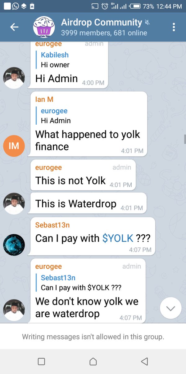 eurogee1's tweet photo. Disclaimer: Scammers impersonating me on Telegram, general public beware! Scammers are currently hiding under my pix and alias @eurogee to send messages that on @YolkFinance/@waterdrop Telegram groups. Pls know I don't work for this projects
#scammers #impersonation #fakeidentity https://t.co/C0GD7DT63M