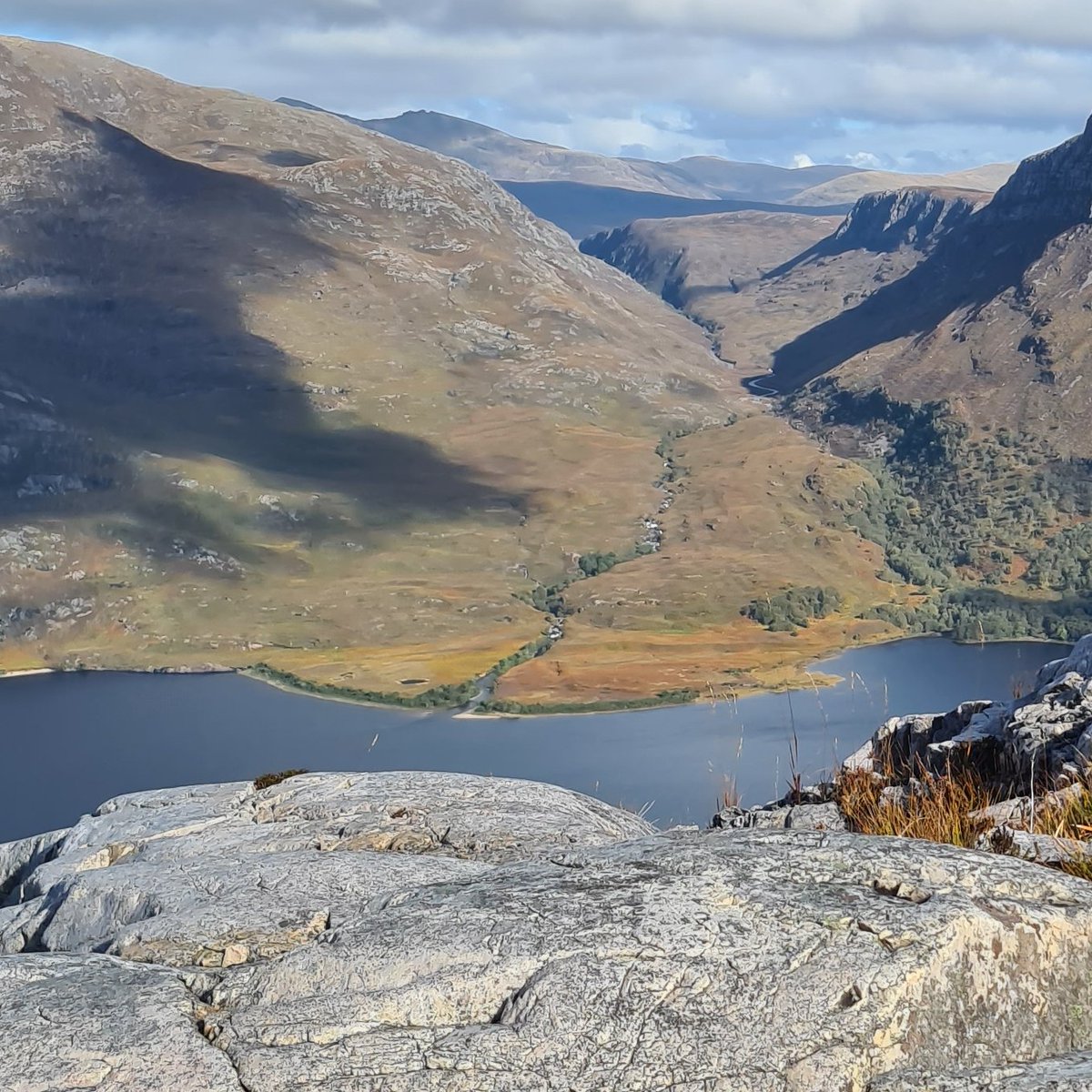 New 'Delta' bottles drying on my studio shelf ... inspired by last week's walk above Loch Maree.