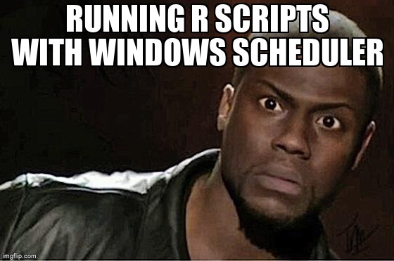 overflow_meme's tweet image. Running R Scripts With Windows Scheduler stackoverflow.com/questions/5108… #r #taskscheduler #rscript