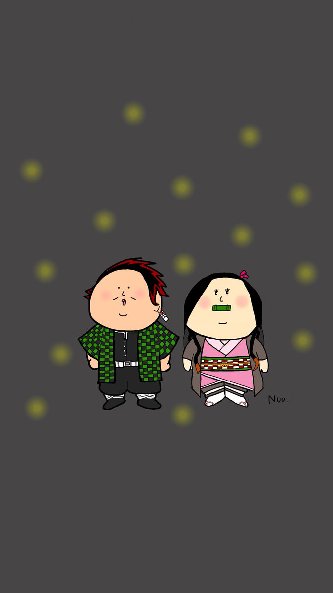 禰豆子 覚醒ねずこ W 2枚目は8ヶ月前のポッチャリしかかけなかった時の Nuuのイラスト