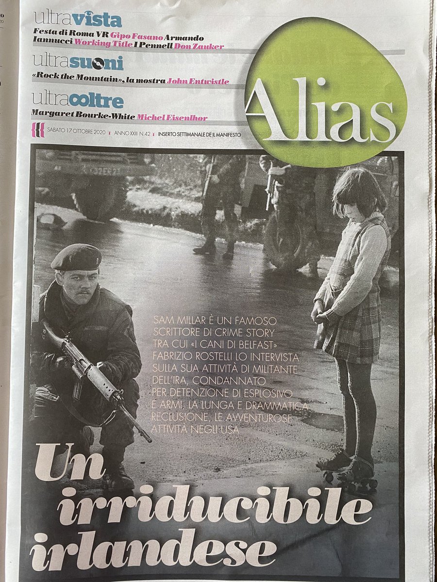 rostellifab's tweet photo. Su @ilmanifesto la mia intervista a #SamMillar: il passato nell’#IRA, l’incarcerazione con #BobbySands e gli altri prigionieri politici, la rapina del secolo negli #USA con pistole giocattolo, la situazione politica in #Irlanda e la sua attuale vita da scrittore di crime #millar https://t.co/fmwtvA3yqn