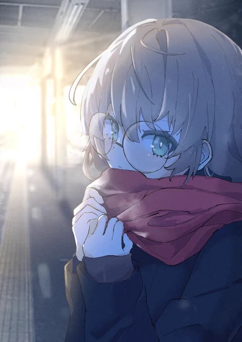 #りねの自由帳 
冬服矢車始発電車登校概念了解 