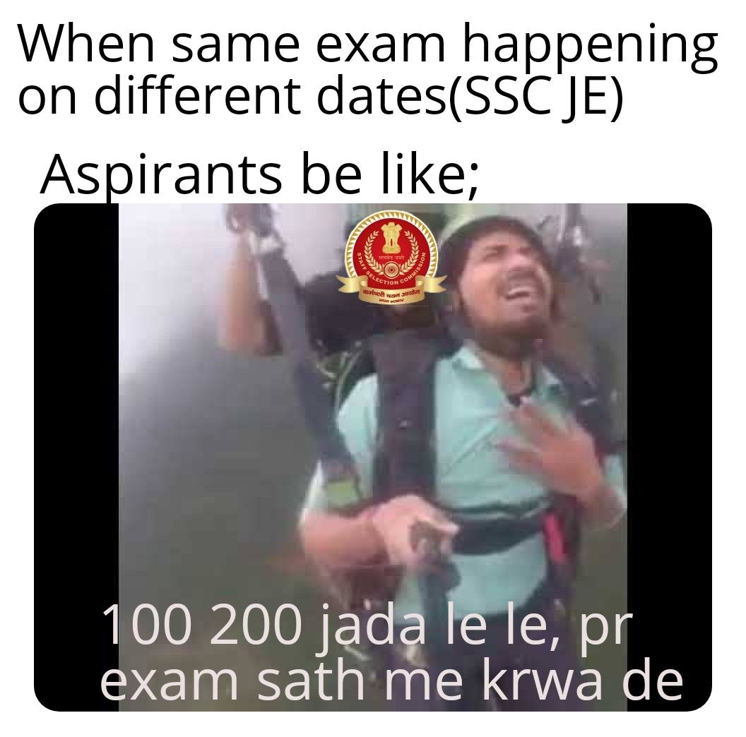 Sandy_diwakar's tweet photo. #similardatesforsscjeDont use students of Bihar for elections.
Everyone knows that its not a tough task for you to conduct SSC exams during elections in particular state.
So EQUALITY should be maintain for these exams and conduct
#similardatesforsscje
@SSCorg_in
@DrRPNishank https://t.co/WnYXByE4KF