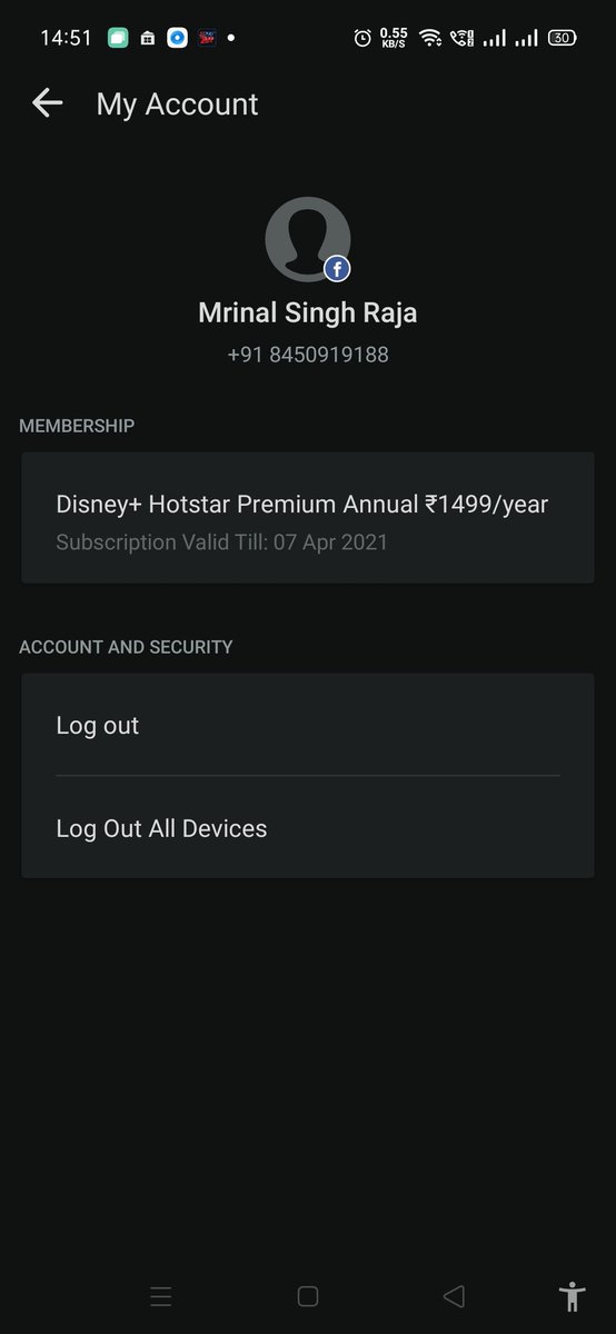 mrinal_raja's tweet photo. @DisneyplusHSVIP

My account got compromised... Someone's mobile number is mapped against my ID... Can you please help. https://t.co/FxkhmKNNXs