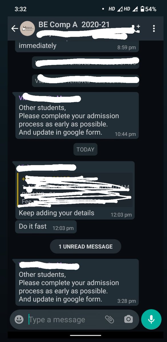 pratham_1304's tweet photo. Our collage MGM collage of engineering and technology just forcing students in official group to pay fees everyday, even though students saying they cant, they're just forcing us to pay fees as soon as possible. Please do something. 
@samant_uday @ShivSena @AB_Yuvasena https://t.co/wauu3OGvE9