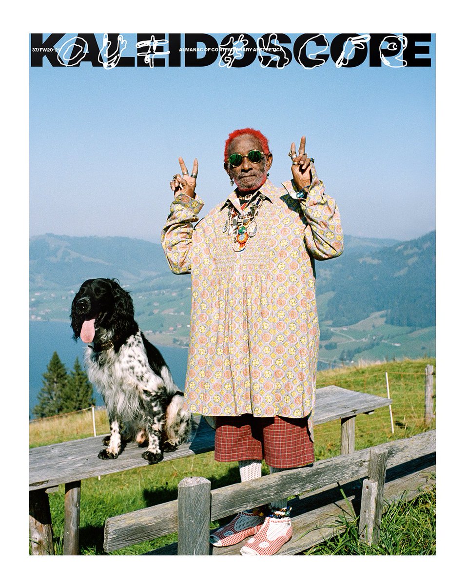 #LeePerry appears on #KaleidoscopeMagazine’s latest cover wearing a #Gucci look featuring a printed cotton overshirt and check shorts. #LeePerry is photographed by #LukasWassmann and styled by #VictoriaSekrier. #GucciEditorials #AlessandroMichele