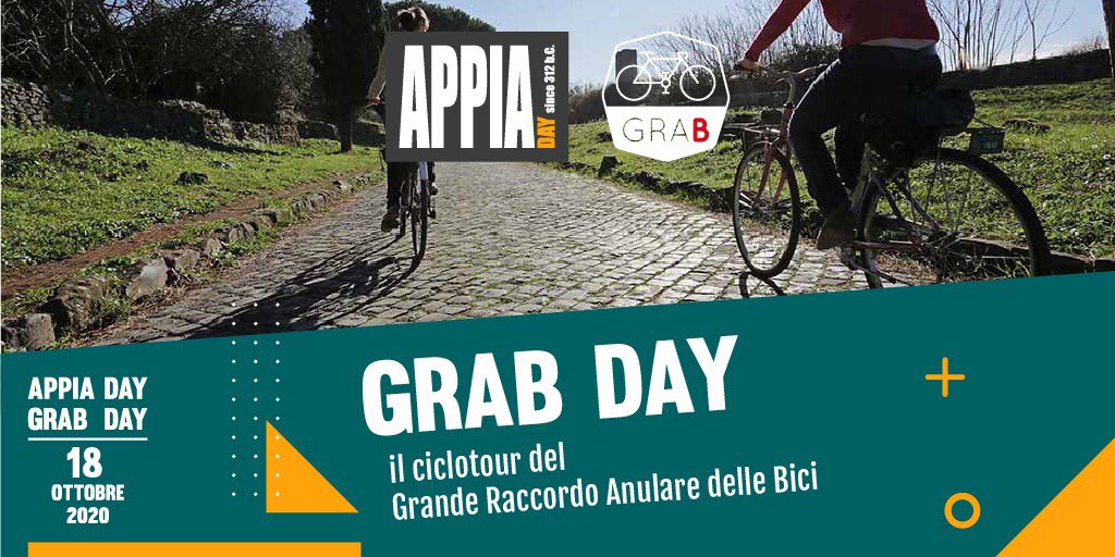 #GRABDAY

1️⃣8️⃣ Ottobre 2️⃣0️⃣2️⃣0️⃣
#ROMA 

 🟢  #GRAB #SMALL
👉 appiaday.it/attivita/grab-…

🔵 #ARCHEOGRAB
👉 appiaday.it/archeograb-inf…

🔴  #GRAB #LARGE
👉 appiaday.it/garb-large/