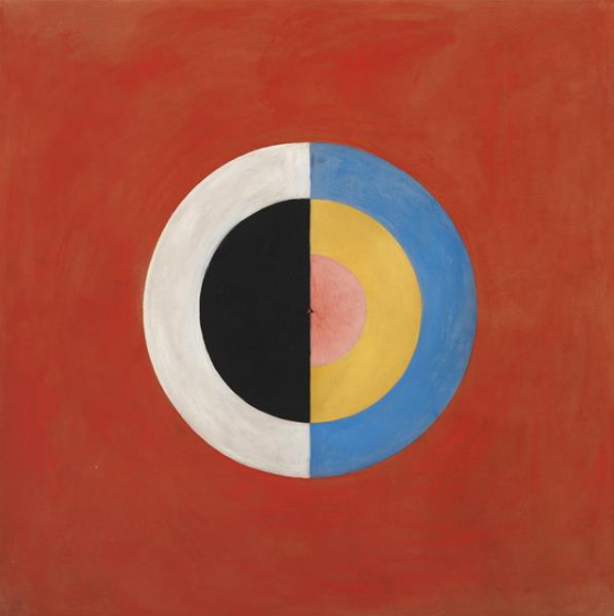 hello friends i am back again to gush abt my literature& painting class today. i'll do it like my prof did it, come along with me for 2 mins pls!! ok so look at this painting. what is it? i'll help, it's called Svanen, or "The Swan" (No. 17) by Hilma af Klint. (open the replies)