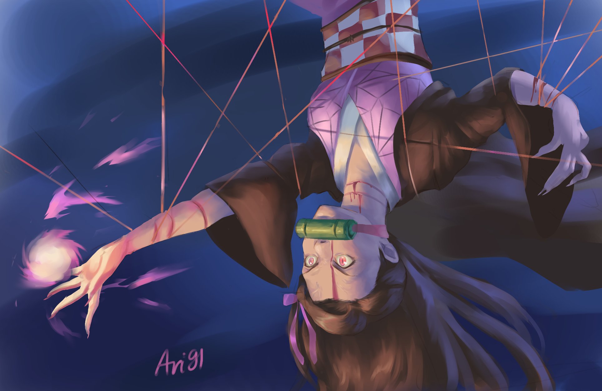Ari91 Arttober Day 16 Demon Slayer Nezuko Performing Demon Blood Art Demonslayer Demonslayerfanart Nezuko Anime Manga Illustration Arttrober Sketch Art Drawing Fanart Portrait Digitalart T Co Ye0evyxvvj Twitter