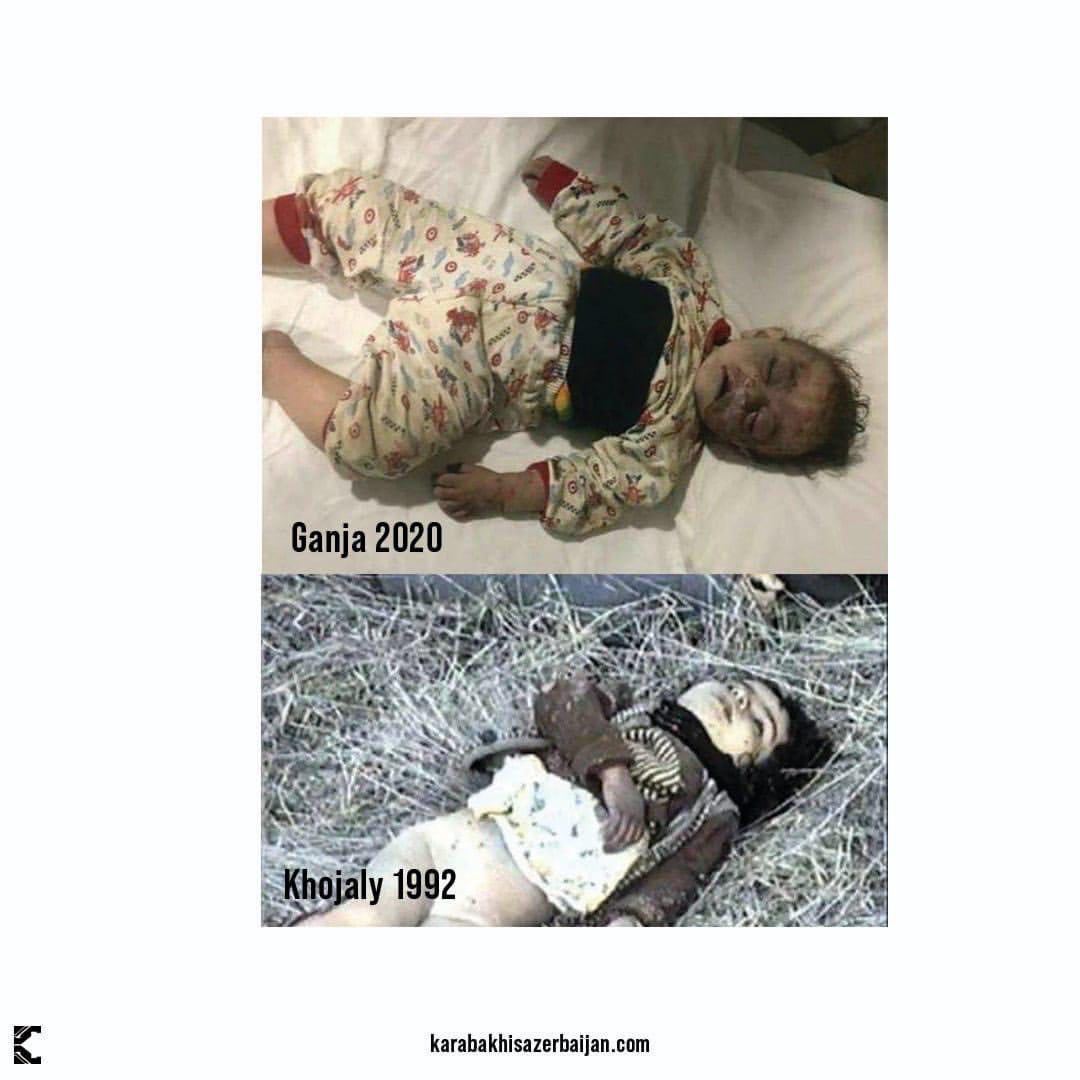 GularMammadovaa's tweet photo. On October 17 at 1:00 am Ganja-located far from the warzone was hit by ballistic missiles by Armenian Armed Forces. As a result12 civilians(3 children)were killed and more than 40 were injured, civil infrastructure facilities were damaged. #babykillerarmenia #BevoiceofGanjacity https://t.co/lBTCTS1iOx